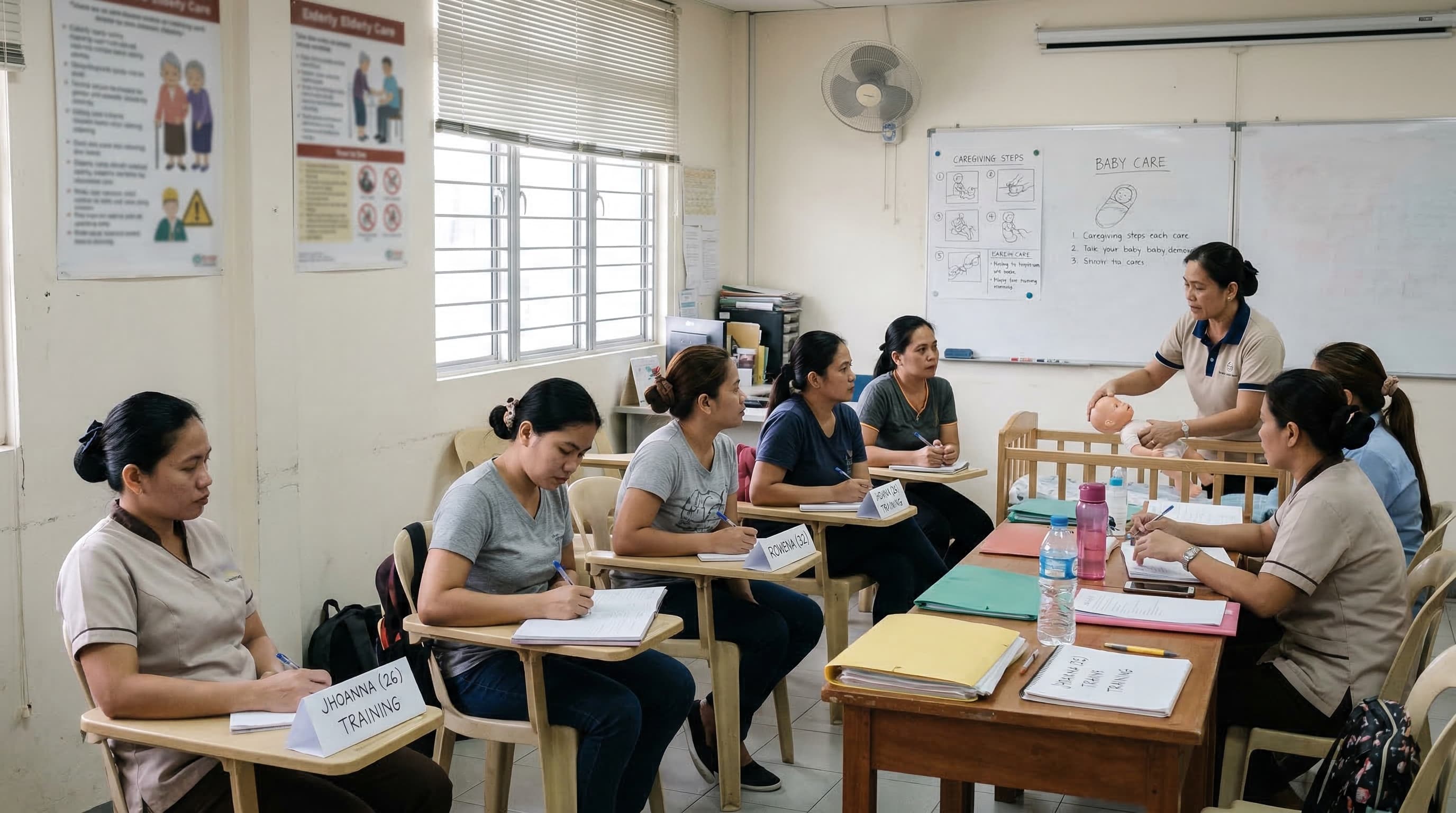 Practical baby care training